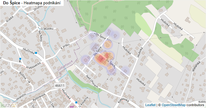 Do Špice - mapa podnikání
