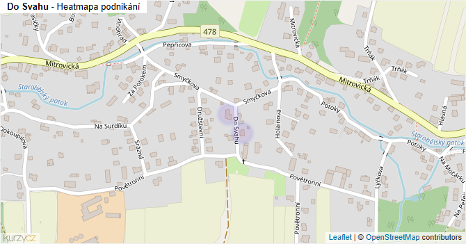 Do Svahu - mapa podnikání