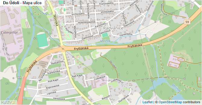 Do Údolí - mapa ulice