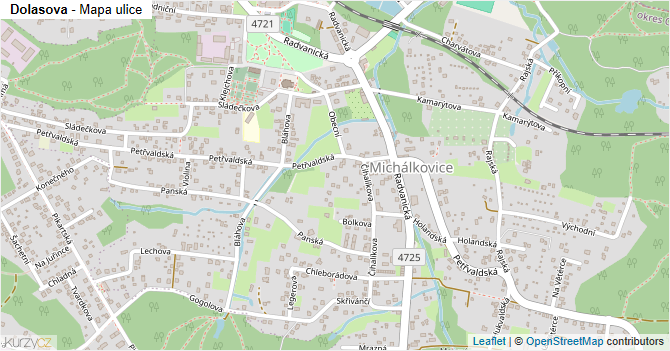 Dolasova - mapa ulice