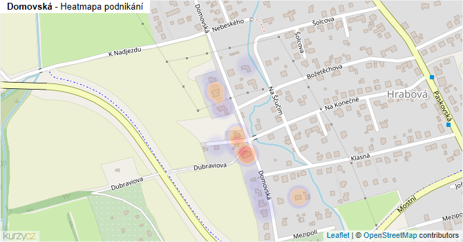 Domovská - mapa podnikání