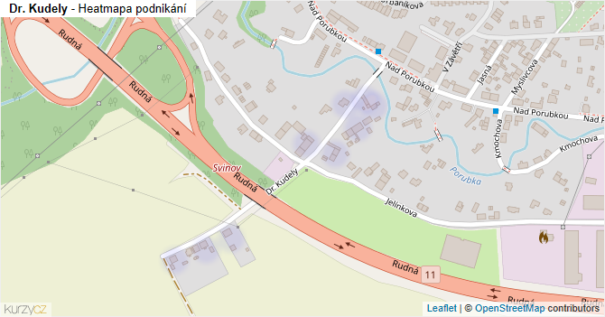 Dr. Kudely - mapa podnikání