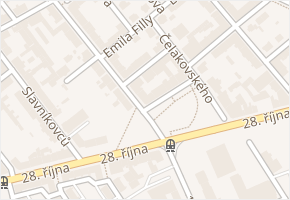 Dr. Maye v obci Ostrava - mapa ulice