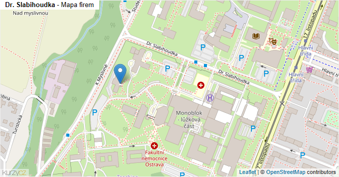 Dr. Slabihoudka - mapa firem
