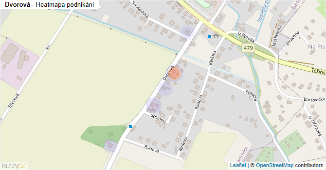 Dvorová - mapa podnikání