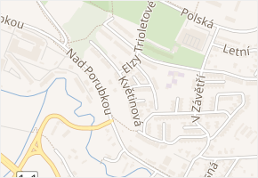Elzy Trioletové v obci Ostrava - mapa ulice
