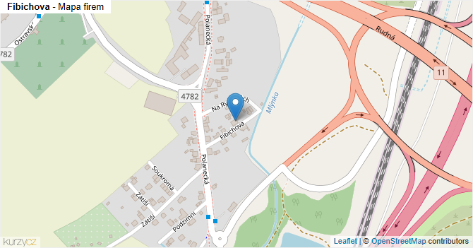 Fibichova - mapa firem