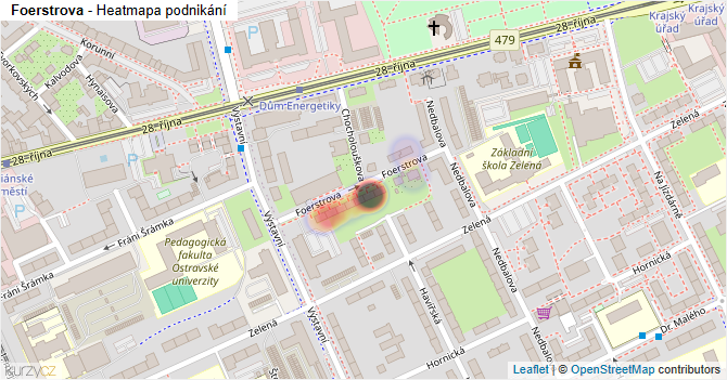 Foerstrova - mapa podnikání