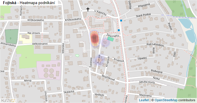 Fojtská - mapa podnikání