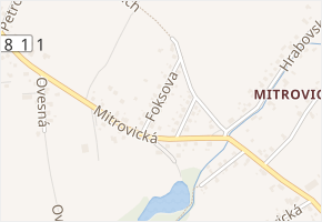 Foksova v obci Ostrava - mapa ulice