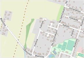 Foltova v obci Ostrava - mapa ulice