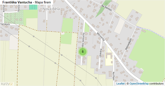 Františka Vantucha - mapa firem