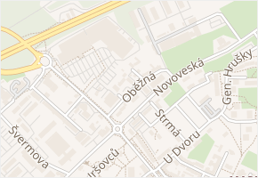 Františky Stránecké v obci Ostrava - mapa ulice