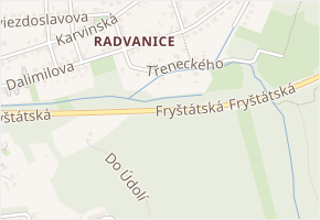 Fryštátská v obci Ostrava - mapa ulice