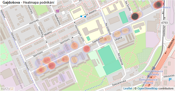 Gajdošova - mapa podnikání