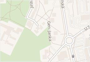 Gen. Janka v obci Ostrava - mapa ulice