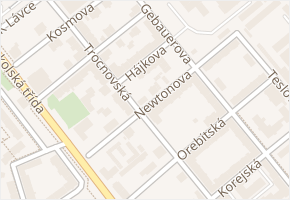 Hájkova v obci Ostrava - mapa ulice
