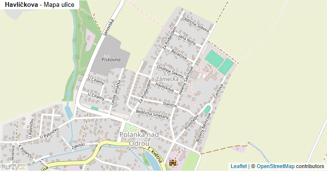 Havlíčkova - mapa ulice