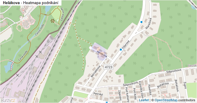 Helákova - mapa podnikání
