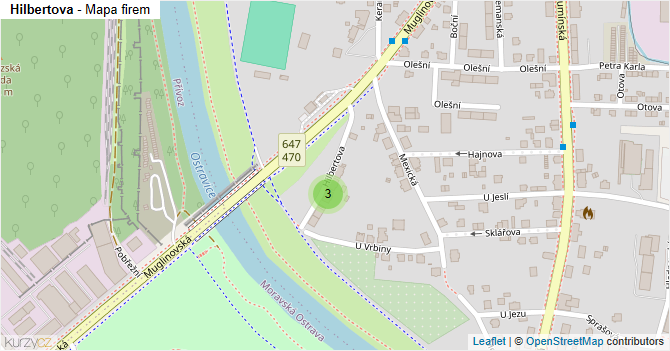 Hilbertova - mapa firem