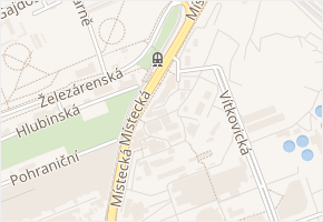 Hlubina v obci Ostrava - mapa ulice