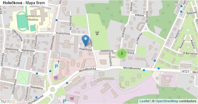 Holečkova - mapa firem