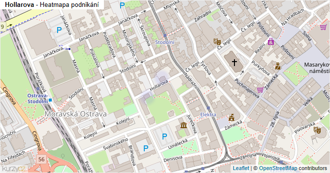 Hollarova - mapa podnikání
