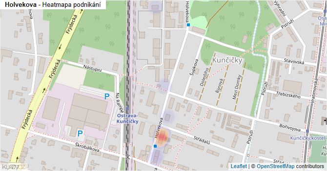 Holvekova - mapa podnikání