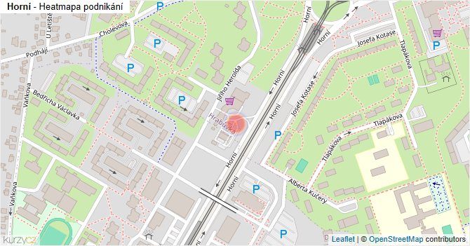 Horní - mapa podnikání
