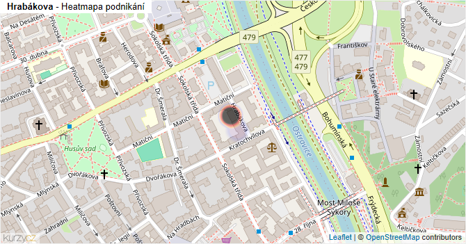 Hrabákova - mapa podnikání