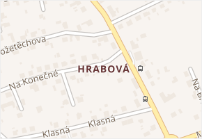 Hrabová v obci Ostrava - mapa části obce