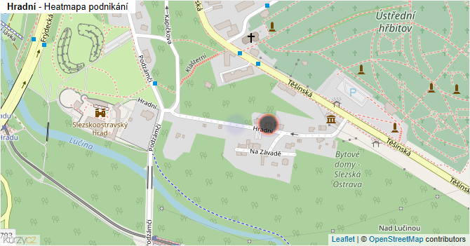 Hradní - mapa podnikání