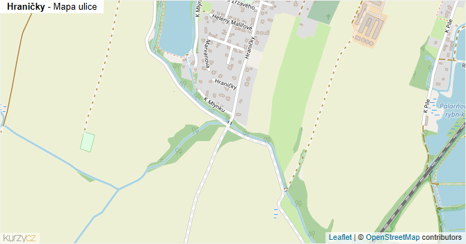 Hraničky - mapa ulice