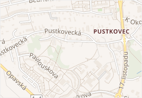 Hrázka v obci Ostrava - mapa ulice