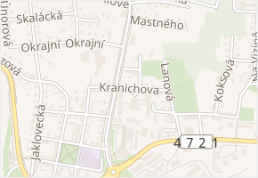 Hubertova v obci Ostrava - mapa ulice