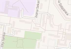 Ivana Sekaniny v obci Ostrava - mapa ulice
