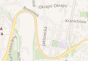 Jaklovecká v obci Ostrava - mapa ulice