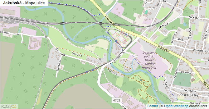 Jakubská - mapa ulice