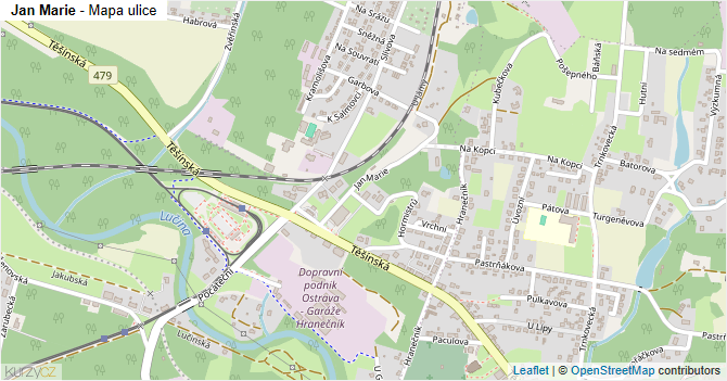 Jan Marie - mapa ulice
