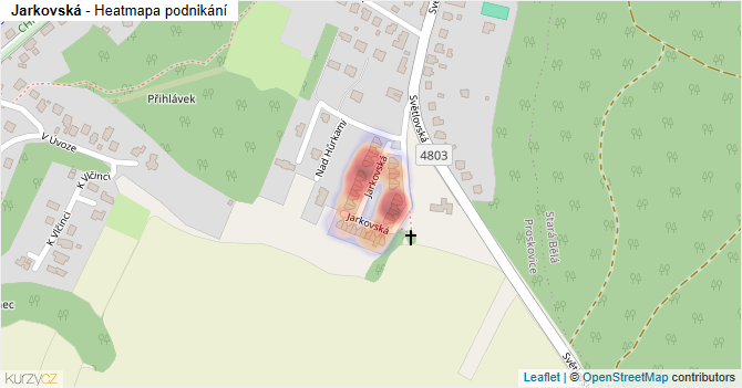 Jarkovská - mapa podnikání
