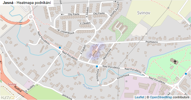 Jasná - mapa podnikání