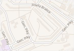 Josefa Brabce v obci Ostrava - mapa ulice
