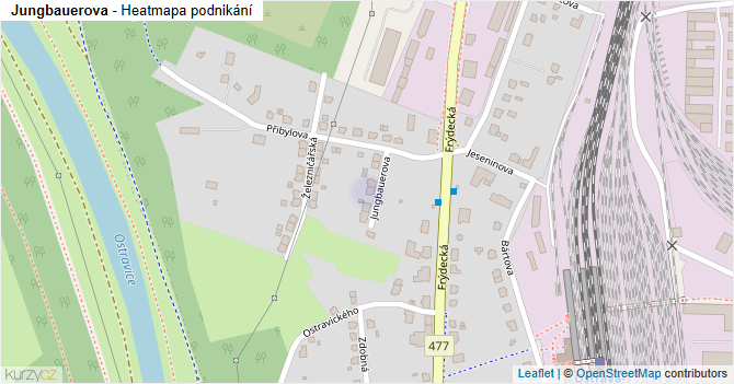 Jungbauerova - mapa podnikání