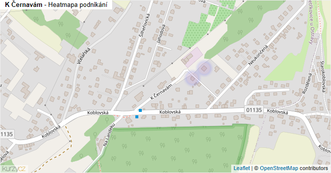 K Černavám - mapa podnikání