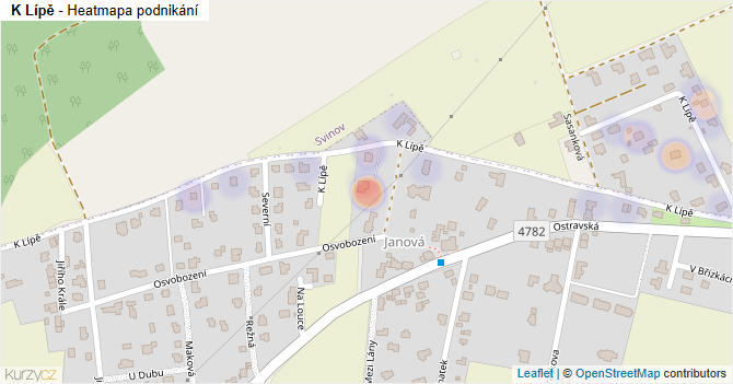 K Lípě - mapa podnikání