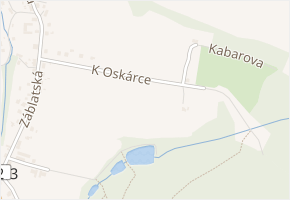 K Oskárce v obci Ostrava - mapa ulice