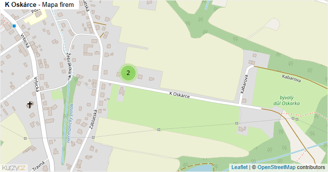 K Oskárce - mapa firem
