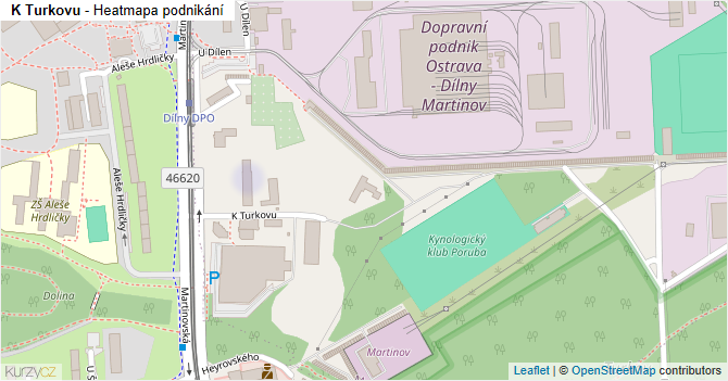 K Turkovu - mapa podnikání