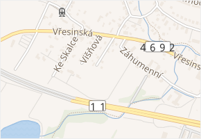 K Záhumenici v obci Ostrava - mapa ulice