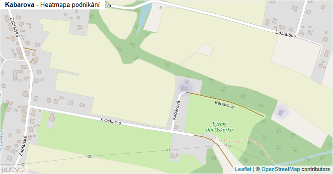 Kabarova - mapa podnikání